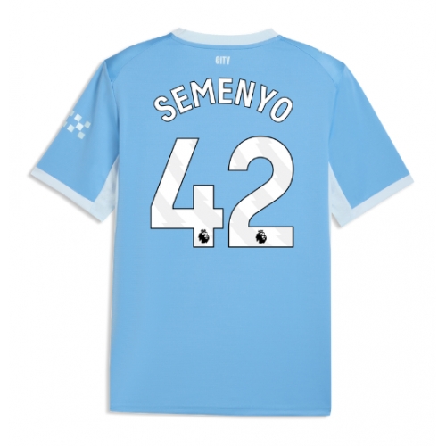 Manchester City Antoine Semenyo #42 Maglia Gara Casa Repliche 2026-27 Maniche Corte Manchester City Antoine Semenyo #42 Maglia Gara Casa Repliche 2026-27 Maniche Corte